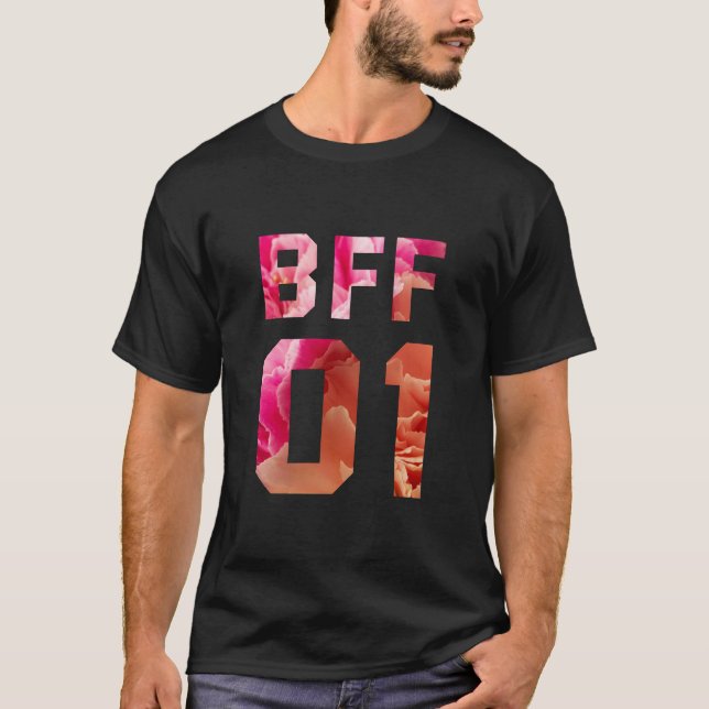 T-shirt Fleur BFF 01 - Best Friends Forever (Devant)