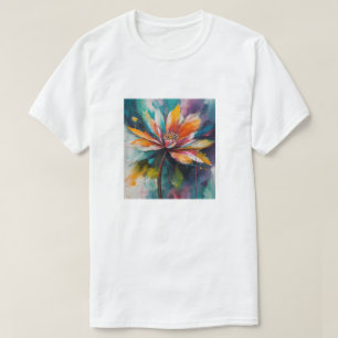 T-shirt "Fleur chromatique : Art Abstrait"