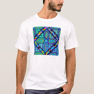 T-shirt Fleur contemporaine en granny square