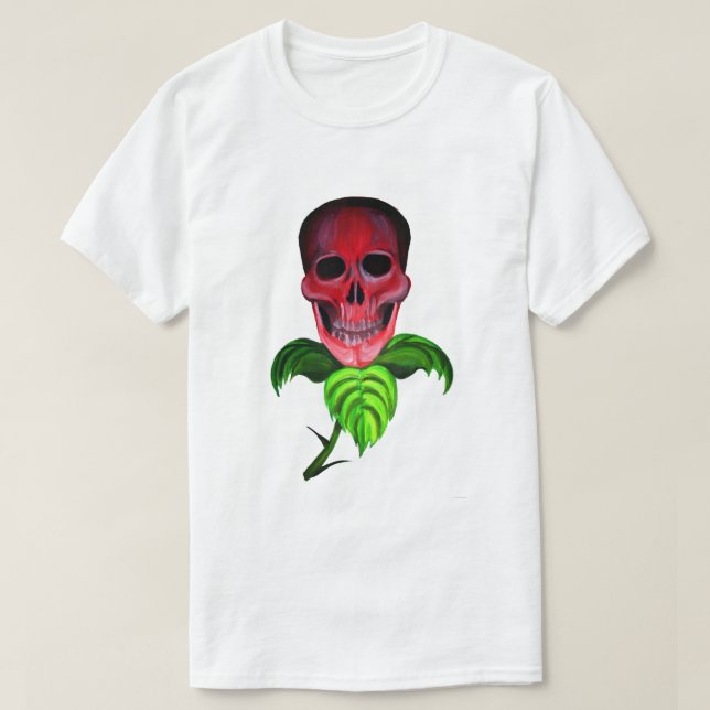 T-shirt Fleur crâne (Design devant)