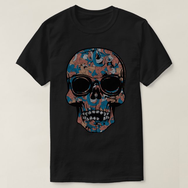 T-shirt fleur crânienne (Design devant)