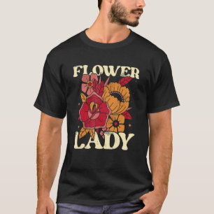 T-shirt Fleur Dame Fleurs Botaniques Jardinage Amour des P