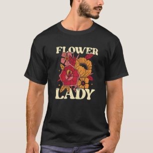 T-shirt Fleur Dame Fleurs Botaniques Jardinage Amour des P