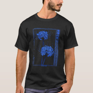 T-shirt Fleur d'anime de lily d'araignée japonaise en grun
