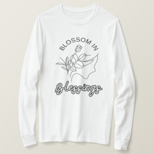 T-shirt Fleur dans les Bénédictions Chemise à manches long