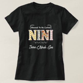 T-shirt Fleur d'art pour enfants Nini bénie personnalisée