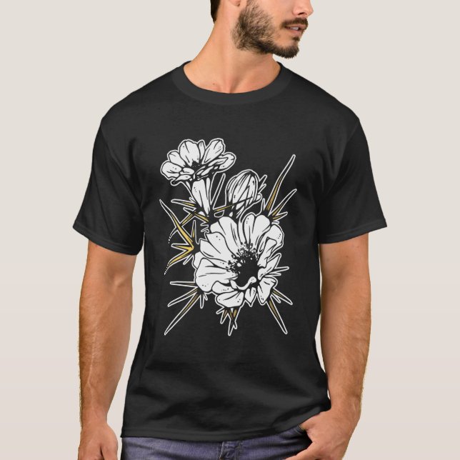 T-shirt Fleur de cactus (Devant)