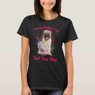T-shirt Fleur de Carlin Bonne Fête des Mères à la Meilleur