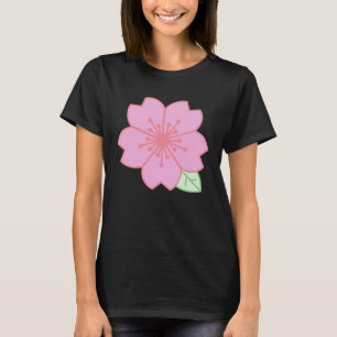 T-shirt Fleur de cerisier de Sakura rose simple pour femme