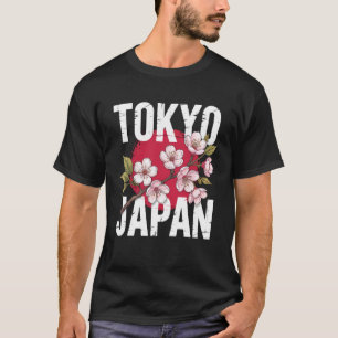 T-shirt Fleur de Cerisier Drapeau Japonais Carte Culture J