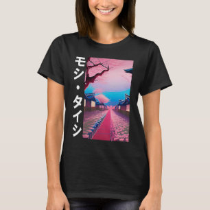 T-shirt Fleur de cerisier japonais Vêtements de rue Vapeur