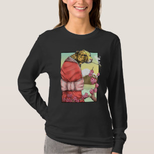 T-shirt Fleur de cerisier léopard Sakura japonais Harajuku