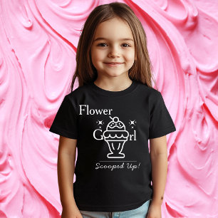 T-shirt Fleur de crème glacée rétro fille Rupture