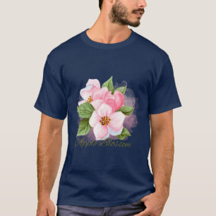 T-shirt Fleur de fleur d'arbuste d'Arkansas aquarelle Sti