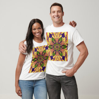 T-shirt Fleur de jardin en été 2 Graphique floral bohème