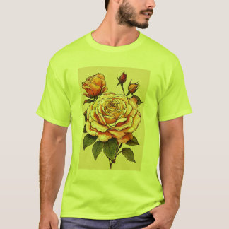T-shirt Fleur de la récolte : Rose de l'action de grâce &
