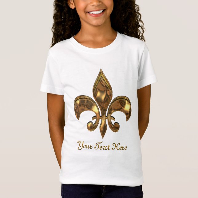 T-Shirt Fleur de lis Enfants personnalisables (Devant)
