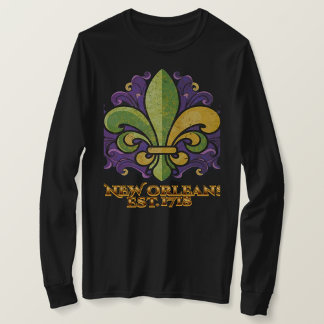 T-shirt Fleur-de-lis MardiGras Nouvelle-Orléans 1718 T-shi
