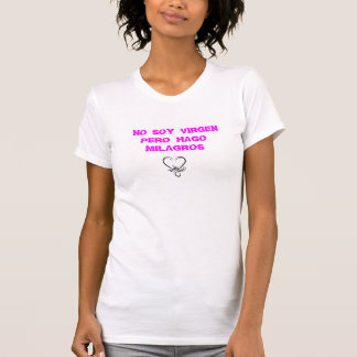 T-shirt fleur de loto, je NE SUIS PAS VIERGE MAIS FAIS des