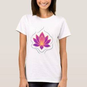 T-Shirt Fleur de Lotus Pure   Vêtements de Yoga po