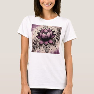 T-SHIRT FLEUR DE LOTUS PURPLE