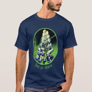 T-shirt Fleur de lupin sauvage violet personnalisée
