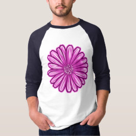T-shirt Fleur de marguerite africaine, Illustration réalis