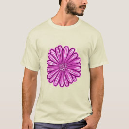 T-shirt Fleur de marguerite africaine, Illustration réalis