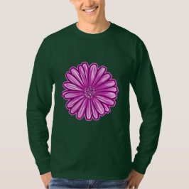 T-shirt Fleur de marguerite africaine, Illustration réalis