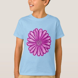 T-shirt Fleur de marguerite africaine, Illustration réalis