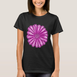 T-shirt Fleur de marguerite africaine, Illustration réalis