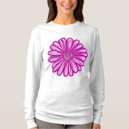 T-shirt Fleur de marguerite africaine, Illustration réalis