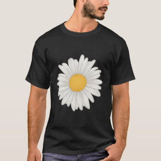 T-shirt Fleur de marguerite blanche Gerbera