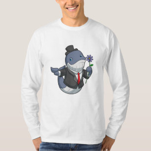 T-shirt Fleur de Mariage de baleine