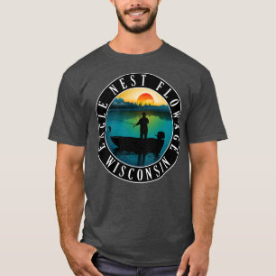 T-shirt Fleur de nid d'aigle Wisconsin Paddleboard 2