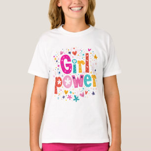 T-shirt Fleur de puissance fille