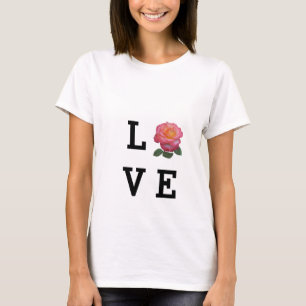 T-shirt Fleur de rose d'amour