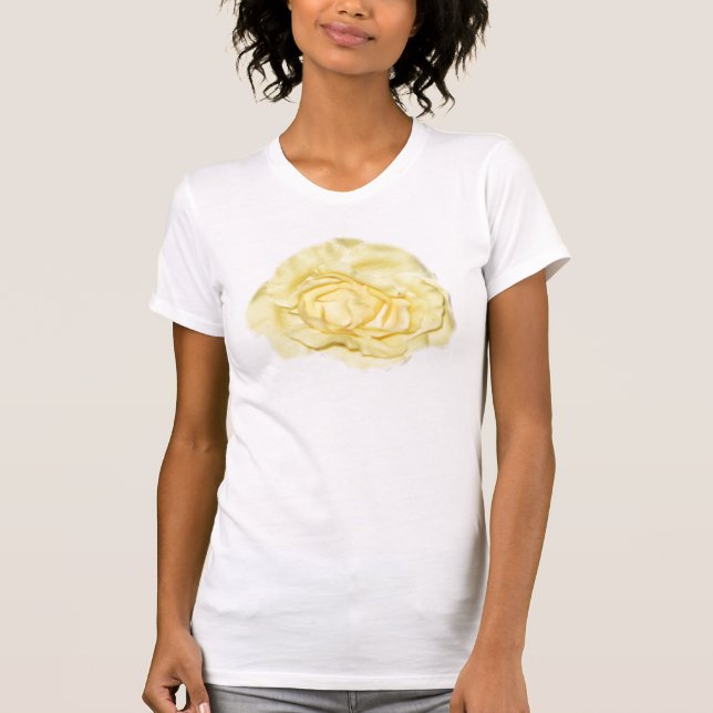 T-shirt Fleur de rose jaune (Devant)