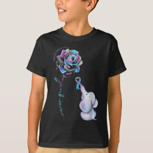 T-shirt Fleur de sensibilisation à la prévention du suicid