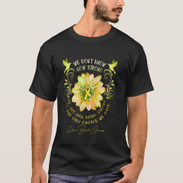 T-shirt Fleur de sensibilisation Spina Bifida Nous Ne Savo (Devant)