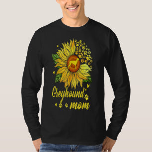 T-shirt Fleur de soleil de femme Greyhound Maman Amoureux