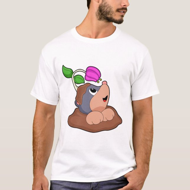 T-shirt Fleur de terre de mole (Devant)