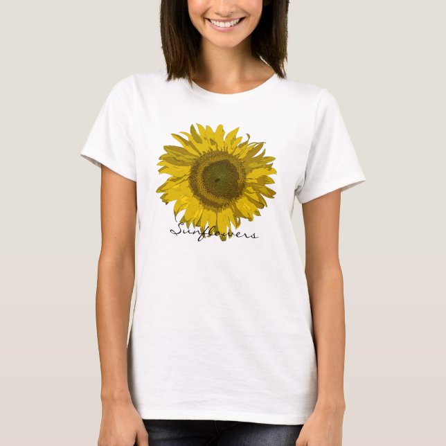 T-shirt Fleur de tournesol   (Devant)