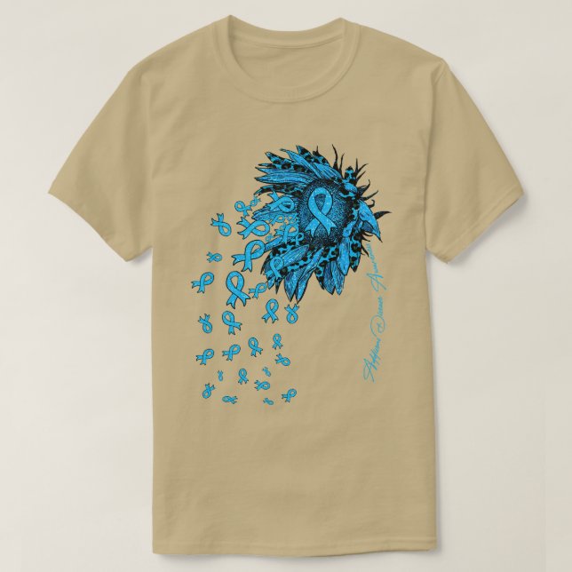 T-shirt Fleur de tournesol de sensibilisation aux maladies (Design devant)