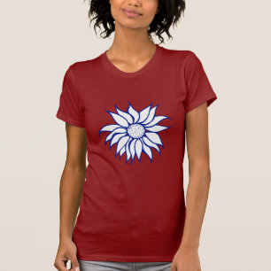 T-Shirt Fleur de Tournesol Patriotique