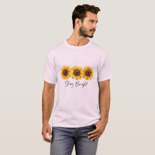 T-shirt Fleur de Tournesol Restez Lumineux – T-shi