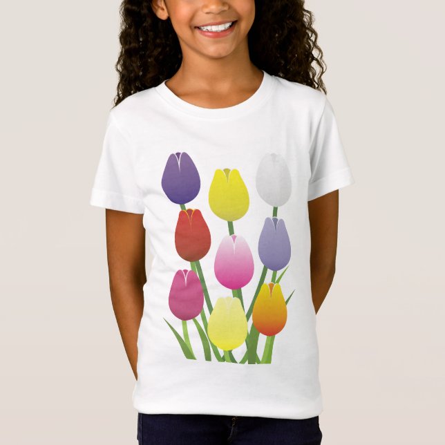 T-Shirt Fleur de tulipe (Devant)