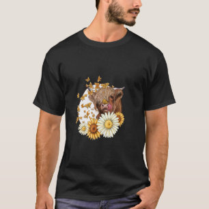 T-shirt Fleur De Vache Aujourd'Hui Fille De Vache Heifer E