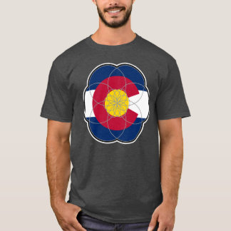 T-shirt Fleur de vie 051725 07 Colorado Drapeau Iconograph