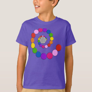 T-shirt Fleur de vie / Blume des Lebens - points spiraux
